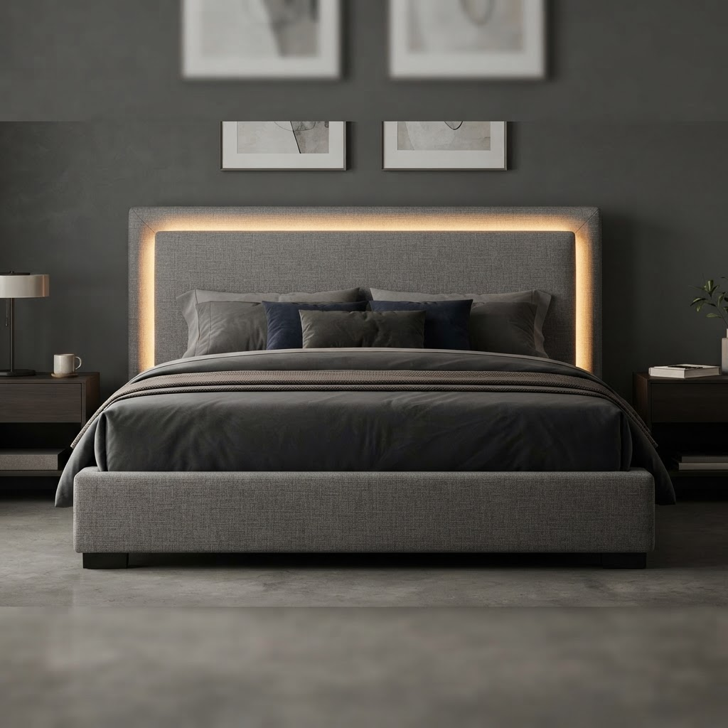 Marlow LED Fabric Bed